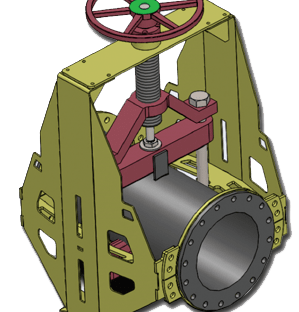 Pinch-valve-open-frame